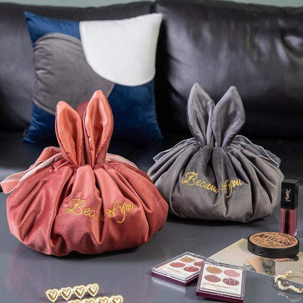 Bunny Drawstring Makeup Bags