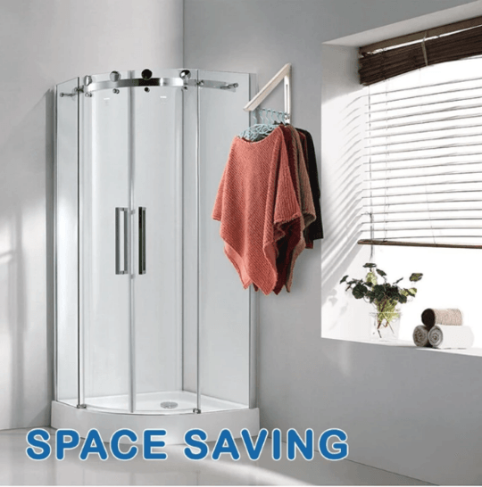 Folding Retractable Clothes Rack - Space-Saving Design