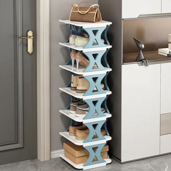 Space-Saving Multi-Layered Shoe Rack