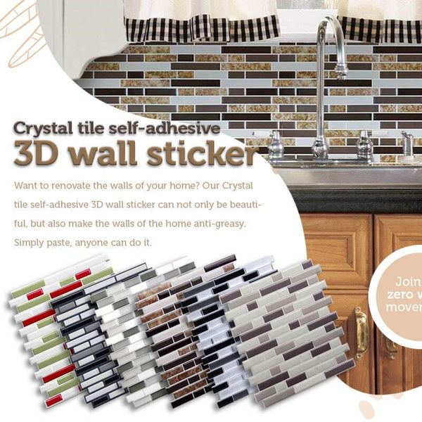 3D Crystal Tile Wall Sticker