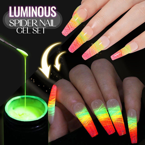 Luminous Spider Nail Gel Set