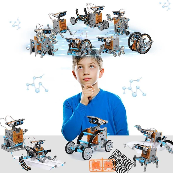 12-in-1 Education Solar Robot Toys