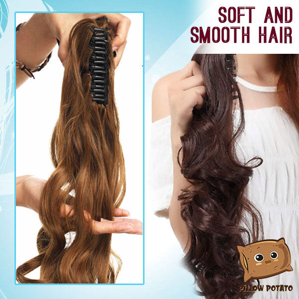 Clip-on Lustrous Wavy PonyTail