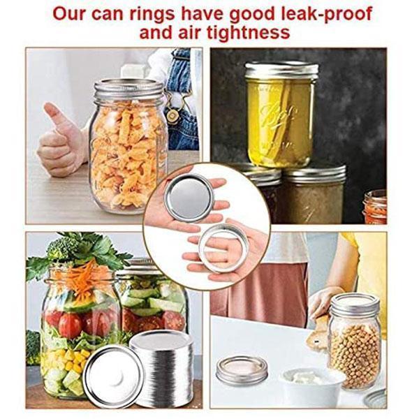 Split-type Mason Jar Lids Bands Set