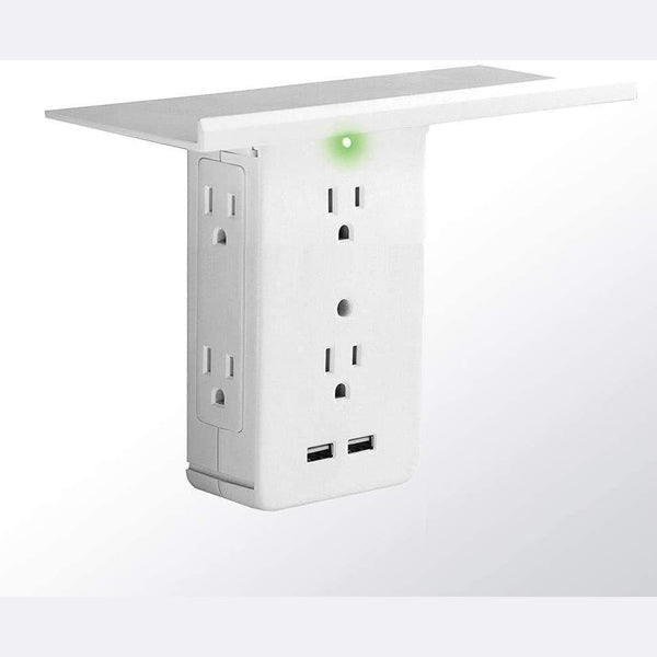 Wall Mount Surge Protector with Shelf