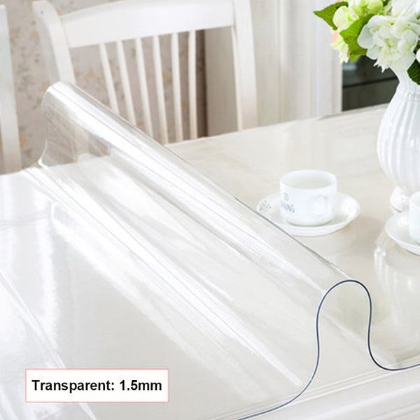 Desk Mat 1.5mm Thick PVC Transparent Plastic Non-Slip Protector SP