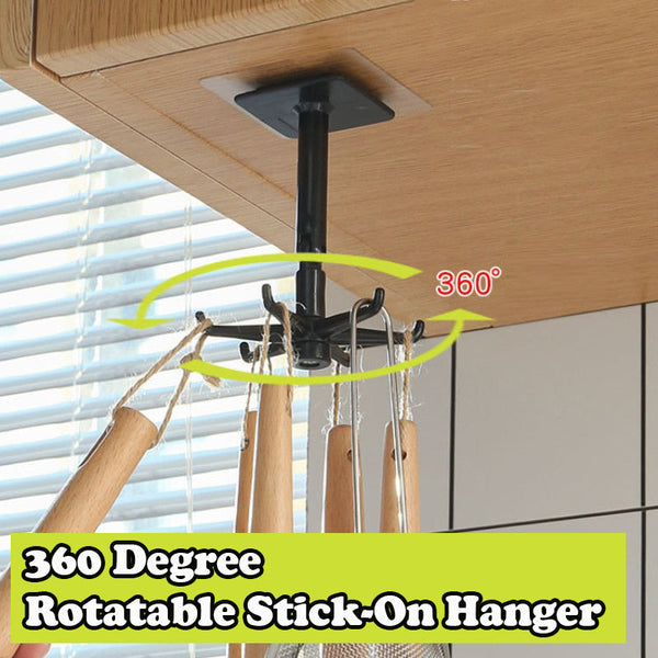 360 Degree Rotatable Stick-On Hanger