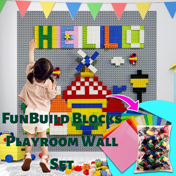 [PROMO 30% OFF] Building Blocks Playroom Wall Set