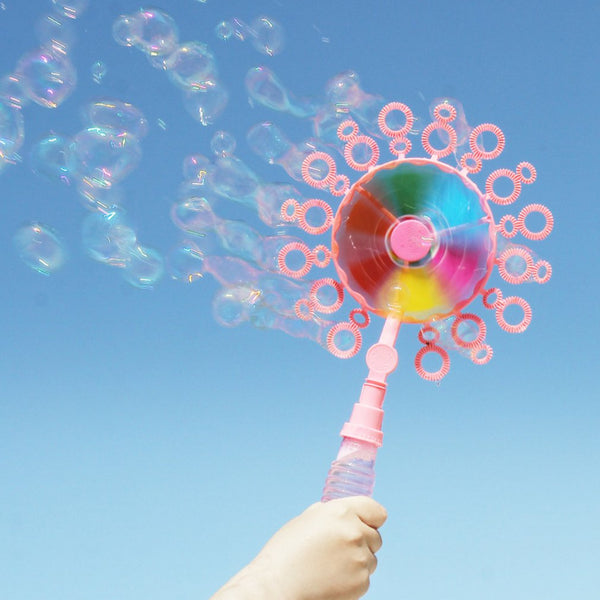 Handheld Windmill Bubble Wand for Kids