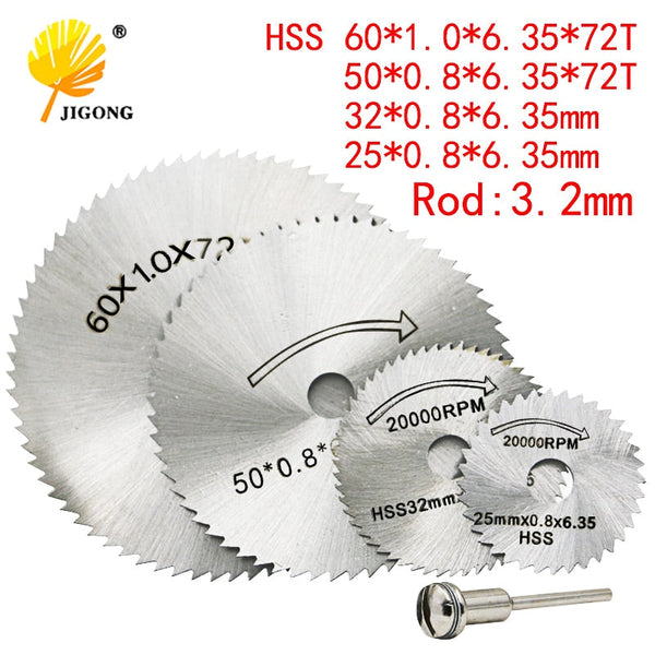 HSS Circular Saw Blade Set for Dremel & Power Tools