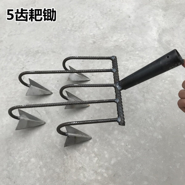 SMulti-Function Soil Loosening Rake & Hoe Tool