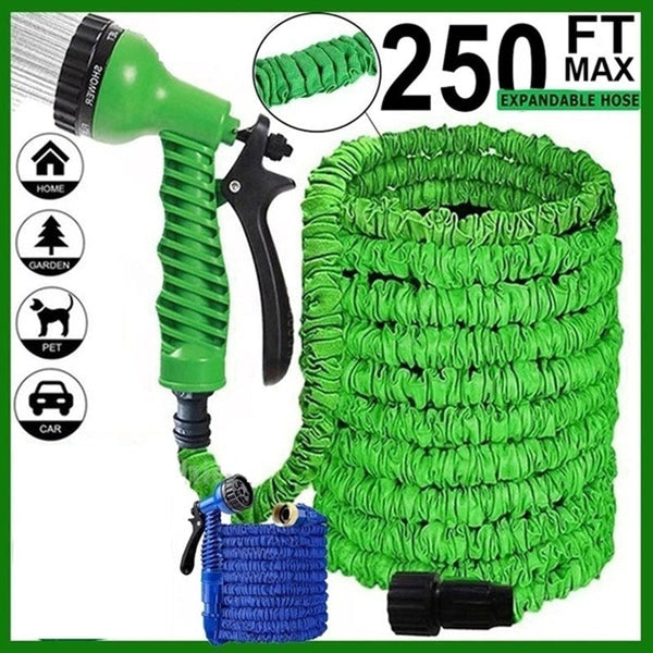 Expandable Garden Water Hose 25-200FT PVC Reel Pipe