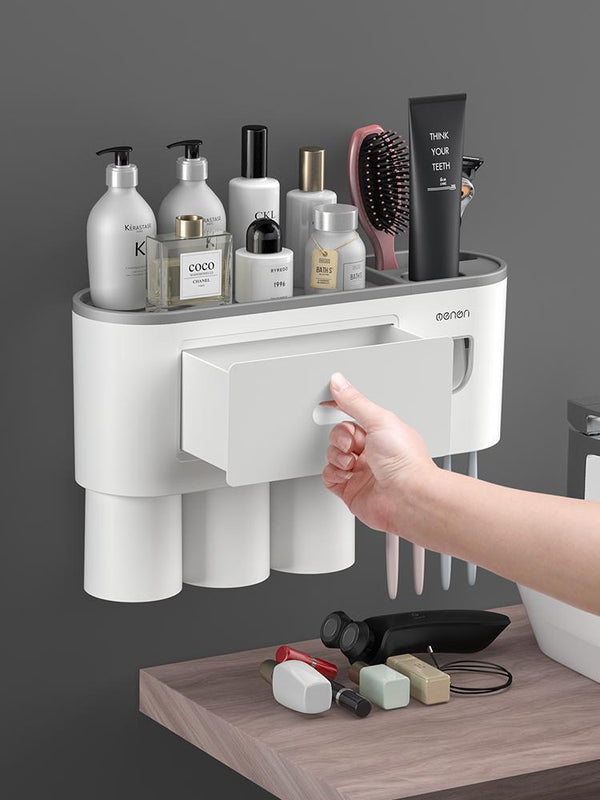 Multifunctional Wall Mounted Bathroom Shelf