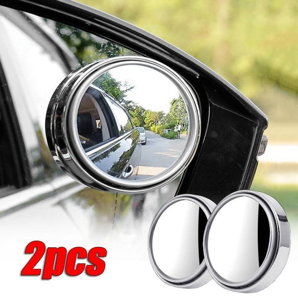 Car Round Frame Convex Blind Spot Mirror Set