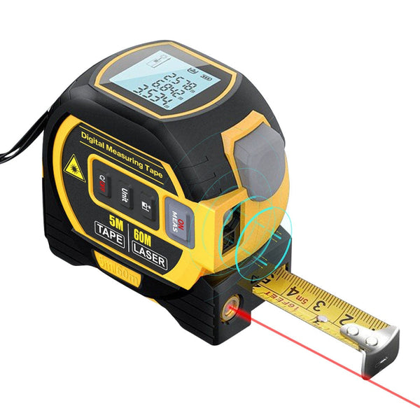 3-in-1 Laser Rangefinder & Tape Measure