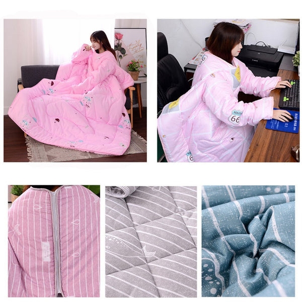 Quilt with Sleeves (bedding, winter)