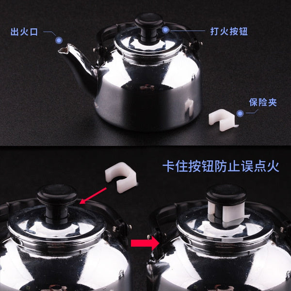 love385 creative metal teapot lighter