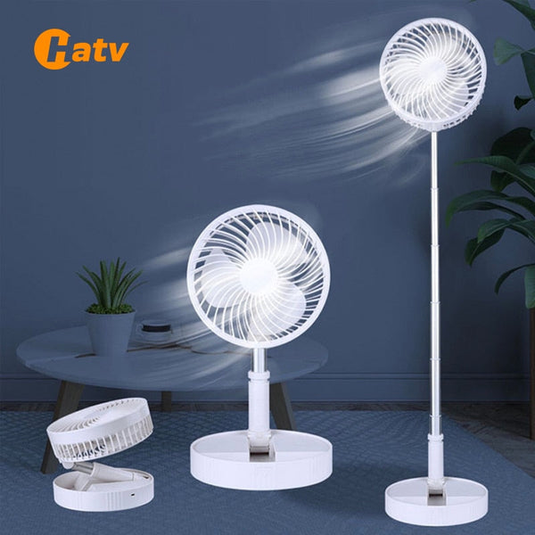 USB Rechargeable Folding Floor Fan