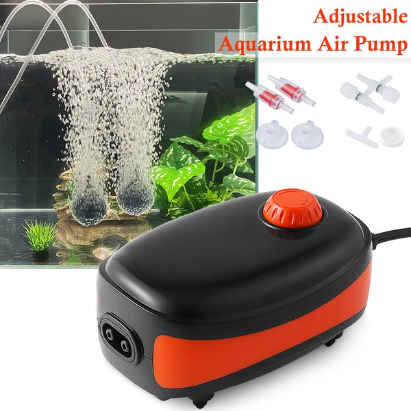 Ultra Quiet Dual Outlet Aquarium Air Pump