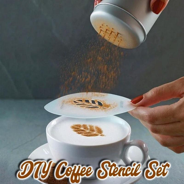 DIY Coffee Stencil Set (16 Pcs)