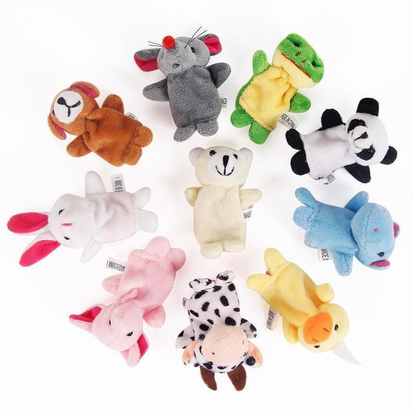 10PCS ANIMAL FINGER PUPPET