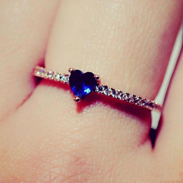 FREEDOM OF SPEECH BLUE HEART RING