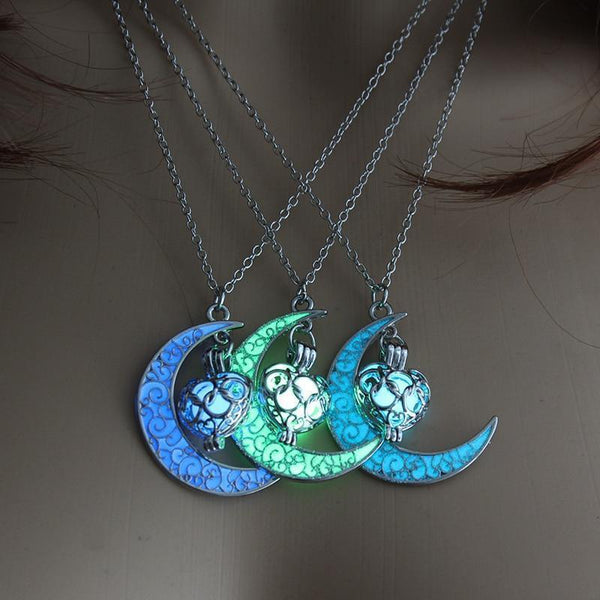 Crystal Moon Glowing Necklace