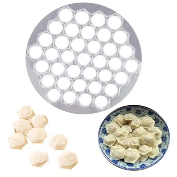 Steel Dough Rolling Pin Ravioli Mold - 37 Holes