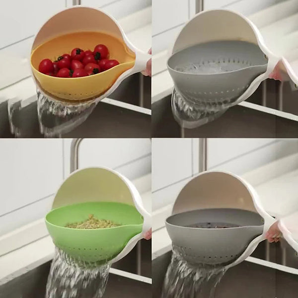 Rotating Duo-Colander with Handle