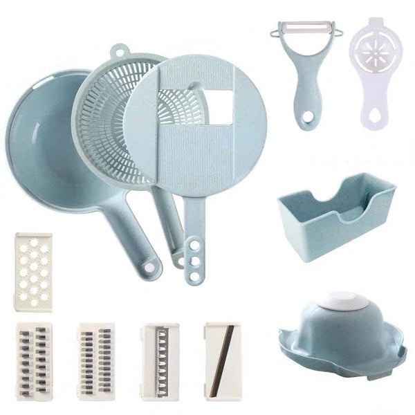 Multi-functional Vegetable Grater & Cutter with Basin