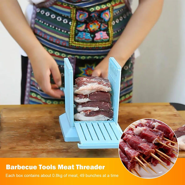 49-Hole BBQ Meat Skewer Tool Box