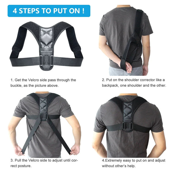 PosturePro™ Men's Back Support Brace