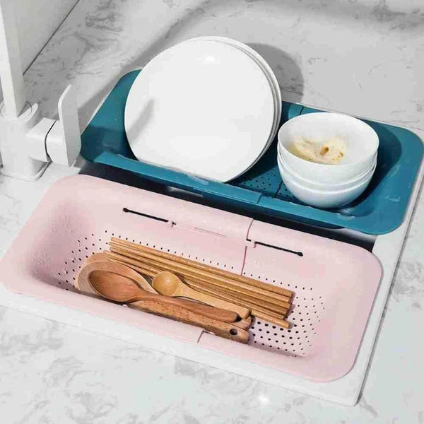 EcoFold Drain Basket: Kitchen Strainer & Storage