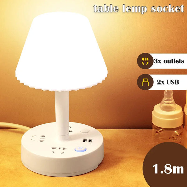 Ambient Light & Socket Hub with USB Ports