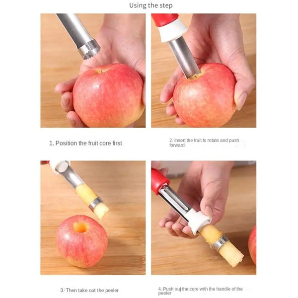 SwiftSlice 2-in-1 Fruit Corer & Peeler