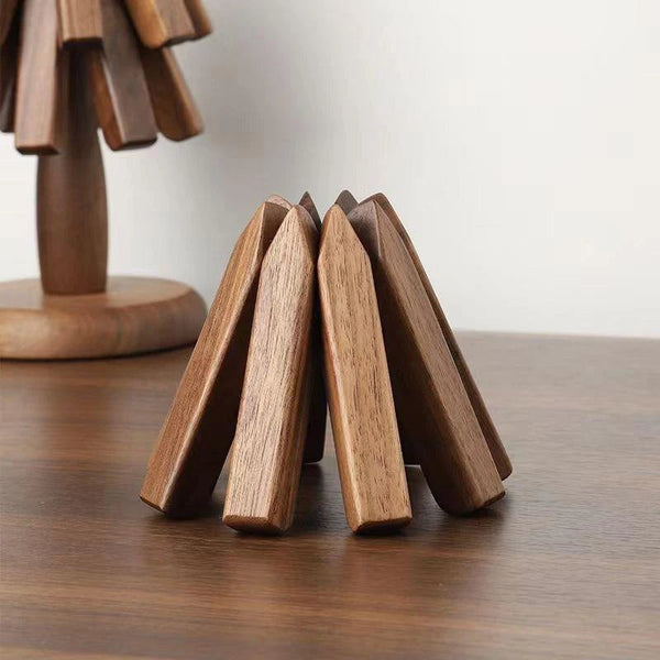 Handcrafted Wooden Trivet Set