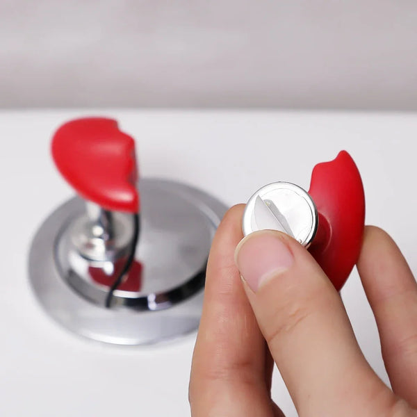 Heartfelt Flush: Toilet Press Button