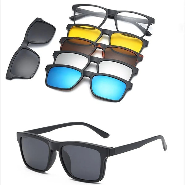 VersaClip: 6-In-1 Magnetic Sunglasses Clip