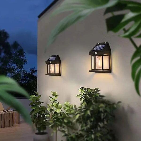 LED Solar Wall Light with Motion Sensor