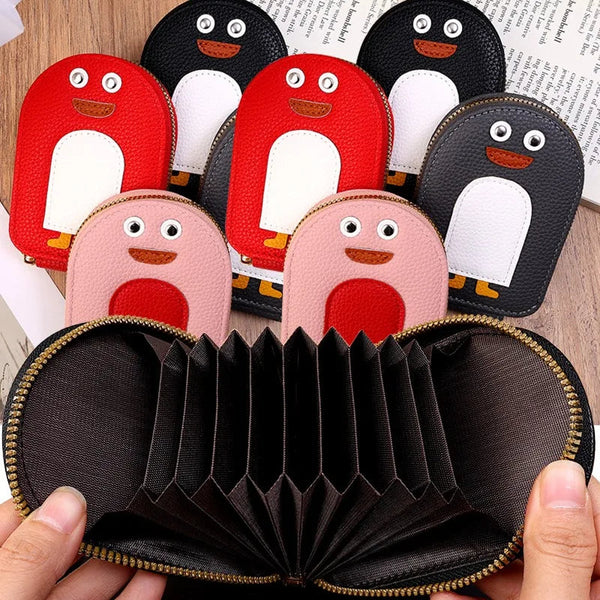 Arctic Penguin Zippered Wallet