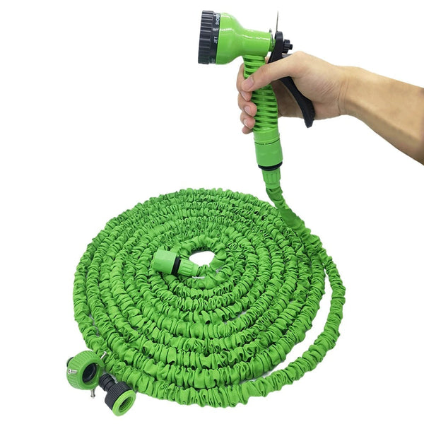 Expandable Garden Hose with 7 Patterns Water Gun