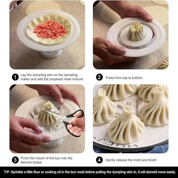 Flower-Shaped Baozi Making Mold