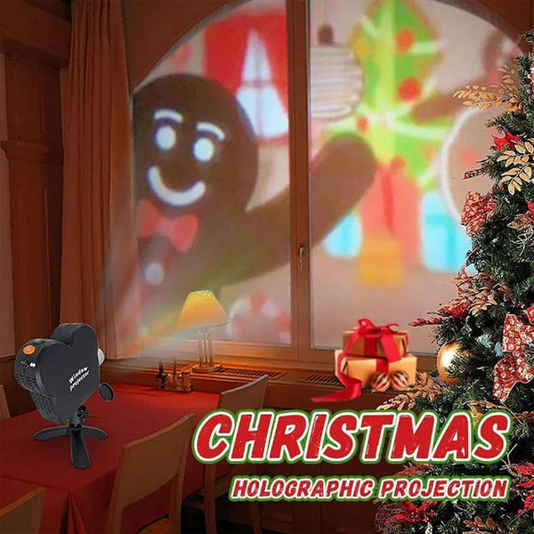 Holiday Window Projector Lamp with 12 Cartoon Movies