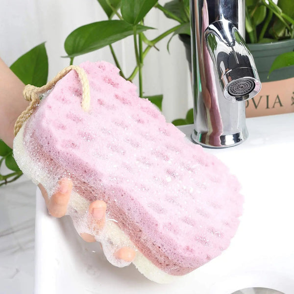 3-Piece Colorful Bath Sponge Set