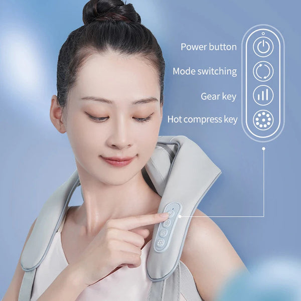 2024 USB Neck & Shoulder Massager Shawl