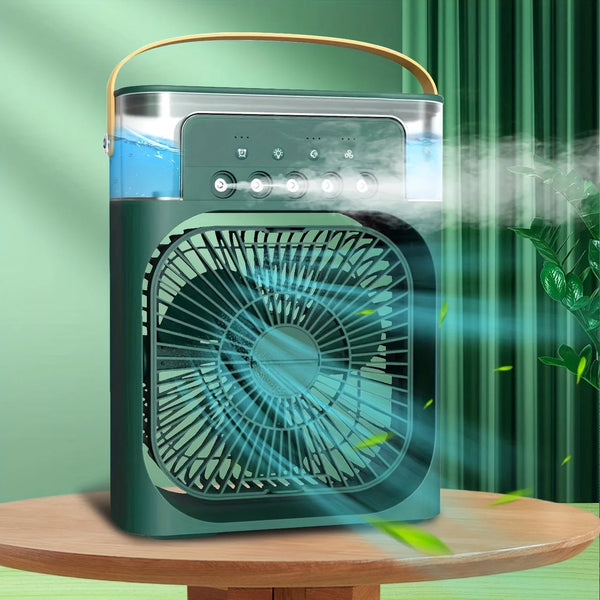 HydroBreeze: Portable USB Air Conditioner Fan & Humidifier Combo